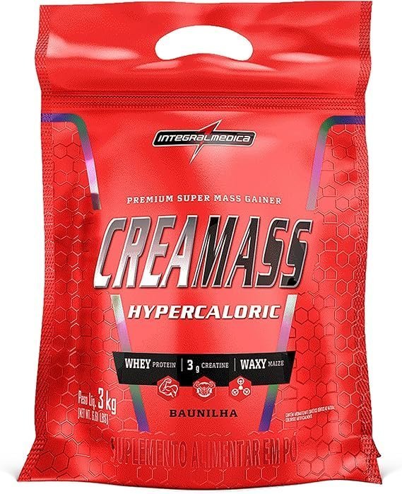 Integralmedica-Hipercalorico-Creamass-Baunilha-pouch-3kg.jpg Integralmédica - Hipercalórico Creamass - Baunilha - pouch 3kg - Imagem 1